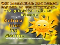 Menschen brauchen Umarmungen