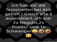 Teststreifen ausprobiert