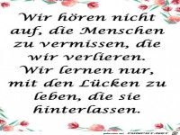 Mit der Lcke leben lernen