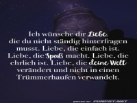 Wnsche fr Liebe, die einfach und echt ist