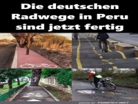 Radwege international: Fertigstellung in Peru