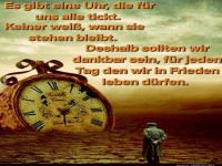 Wenn die Uhr nicht auf uns hrt