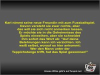 Karl nimmt seine neue Freundin mit zum Fussballspiel
