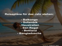 Urlaub mal anders: Faulenzer's Traumroute