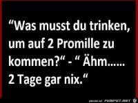 Was musst Du trinken...