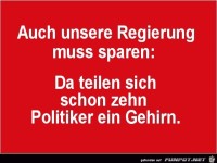 Regierung muss sparen 