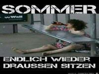 Endlich wieder draussen sitzen