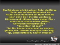 Ein B�rsianer erkl�rt seinem Sohn die B�rse