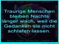 Traurige Menschen