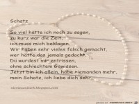 Schatz - Trauergedicht von Nicole Sunitsch