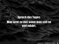 Spruch des Tages