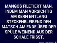 Mangos filetieren