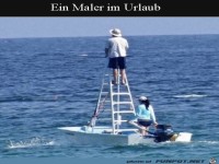 Maler im Urlaub