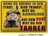 Wenn du Abens in der Stadt