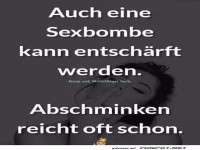 Humorvolle Sicht auf Make-up