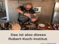 Lustiges Kochen im improvisierten Labor