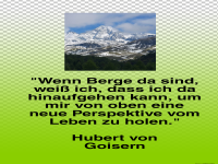 Wenn Berge da sind