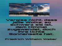 vergiss nicht, dass jede wolke