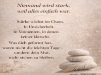 Stein auf Stein zur inneren St�rke!