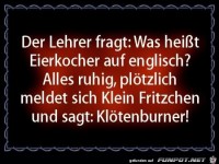 der Lehrer fragt