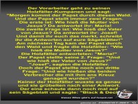 Der Vorarbeiter geht zu seinen Holzf�ller-Kumpanen und sagt