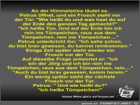 An der Himmelst�re l�utet es