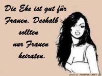 Die Ehe ist gut f�r Frauen