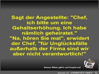 Sagt der Angestellte