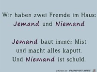 Jemand und Niemand