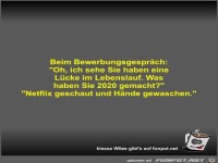 Beim Bewerbungsgespräch