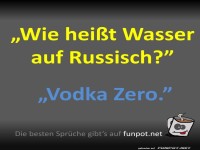 Lustiger Spruch �ber Wasser auf Russisch