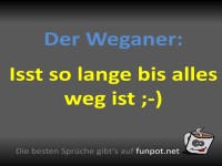 Witz �ber den Weganer