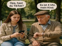 Opa und die T�cken der Technologie