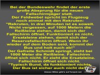 Bei der Bundeswehr findet der erste groe Absprung fr die