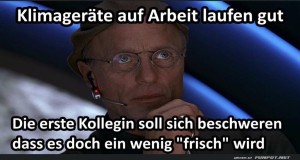 fun-Bild: Wenn das B&uuml;ro zur K&uuml;hlkammer wird!