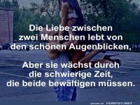 die liebe zwischen zwei menschen