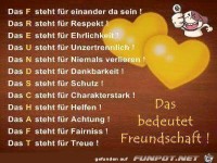 Das bedeudet Freundschaft