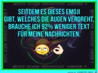 Dieses Emoji braucht weniger Text