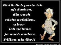 Natuerlich poste ich oft Sachen
