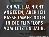 Ich will ja nicht angeben...