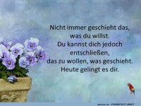 Nicht immer geschieht