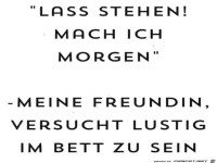 lustig im Bett
