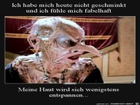 Ich habe mich heute nicht geschminkt