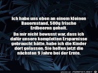 Ziemlich teure Erdbeeren