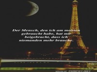 Der Mensch, den ich am meisten gebraucht habe