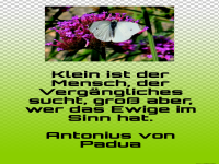 klein ist der mensch