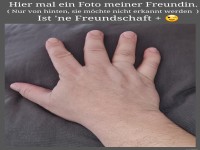 Lustiges Foto von Hand als Freundin