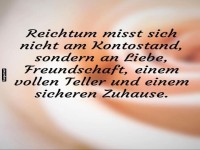 Reichtum in Liebe und Freundschaft