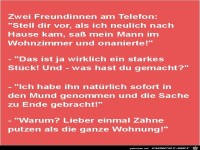 zwei Freundinnen am Telefon......