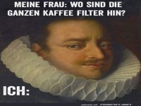 Wo sind die Kaffeefilter?